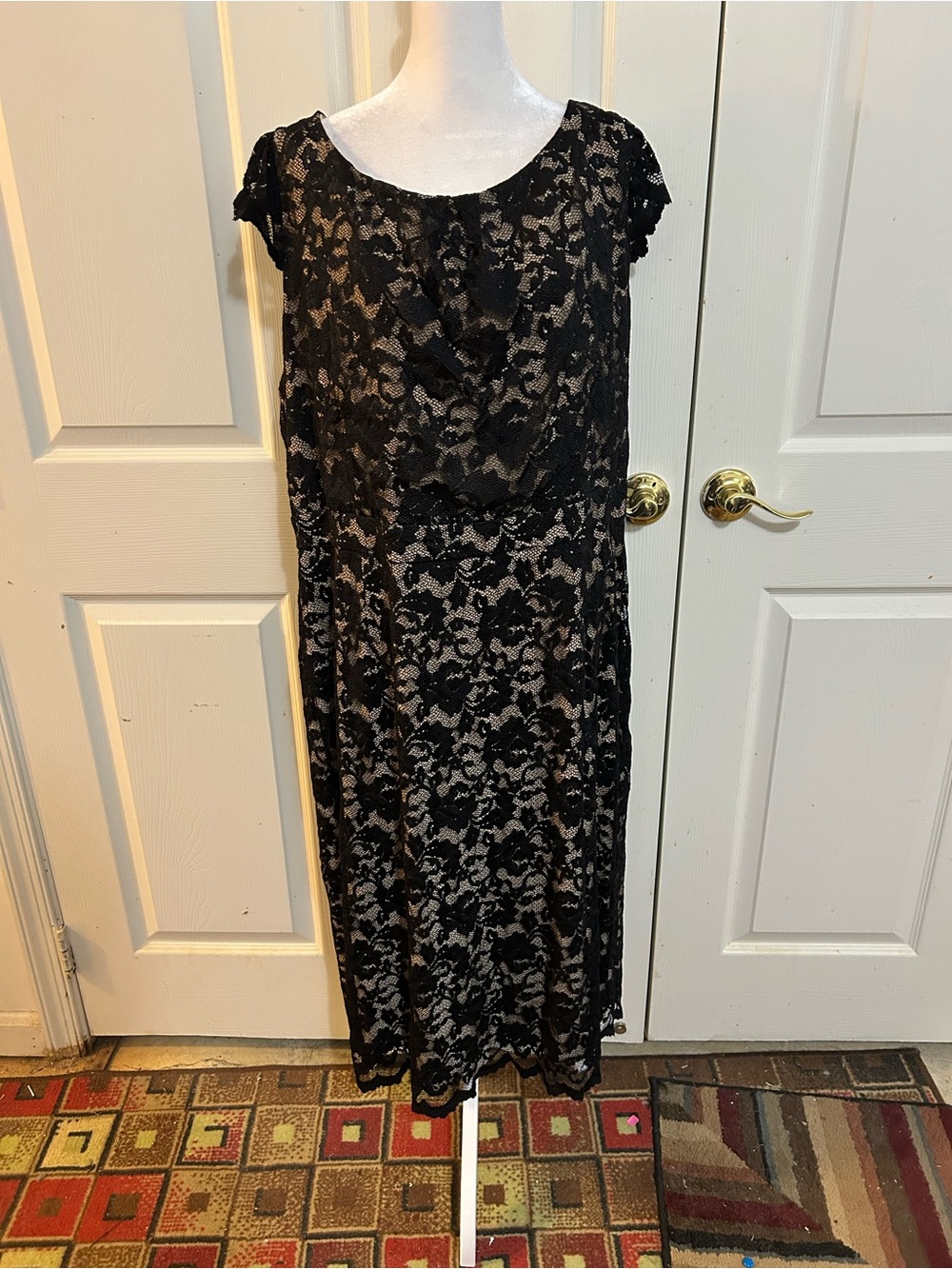 NWT ABS by Allen Schwartz black lace dress, 3X